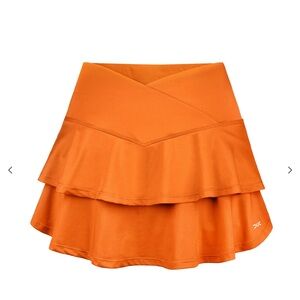 NWT! DUC Elevate Crossover Waist Orange Skort Large